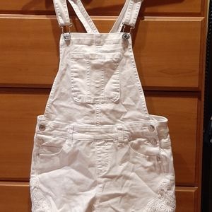 White short overalls